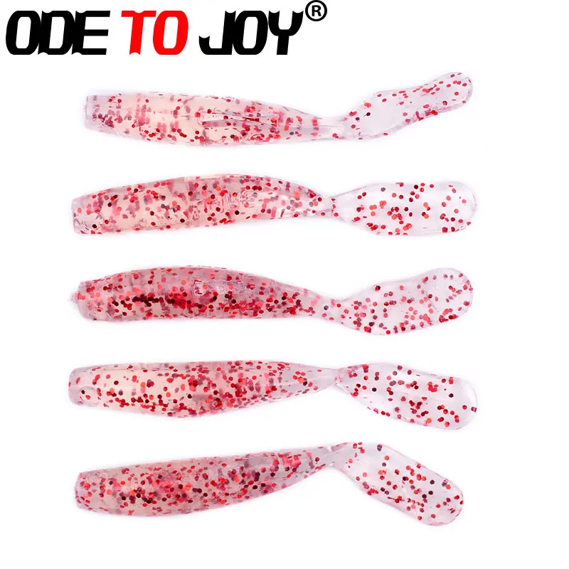 ODETOJOY60pcs/мягкий lureTTail мягкой червь 1 68 г 7 см весло хвост воблер Рыбалка мягкие