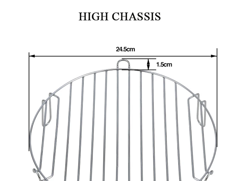 Разделительная решетка из нержавеющей стали для микроволновой печи, пустая решетка с высоким шасси, кронштейн для жарки, воздушная фритюрница, аксессуары для электрической плиты