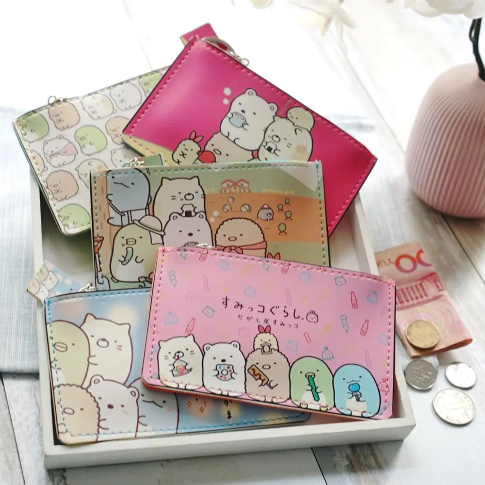 IVYYE 1 шт. милый аниме кошелек для монет Sumikko gurashi Мультяшные сумки хранения карт