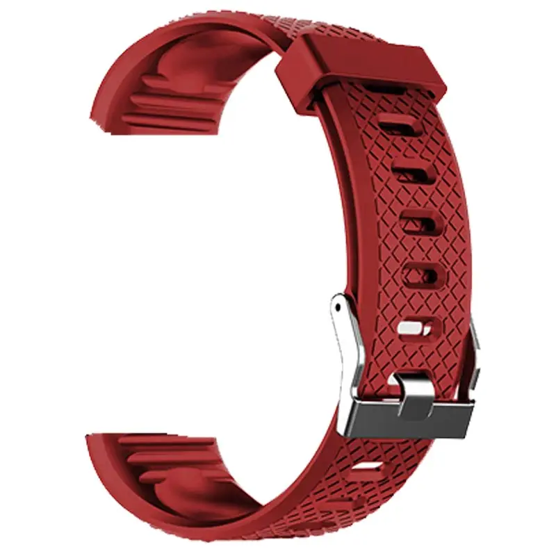 D13/116Plus Silicone Wirst Strap For D13/116 Plus Smart Bracelet Accessories Replacement Wristband Watch Strap Band Correa - Color: Red