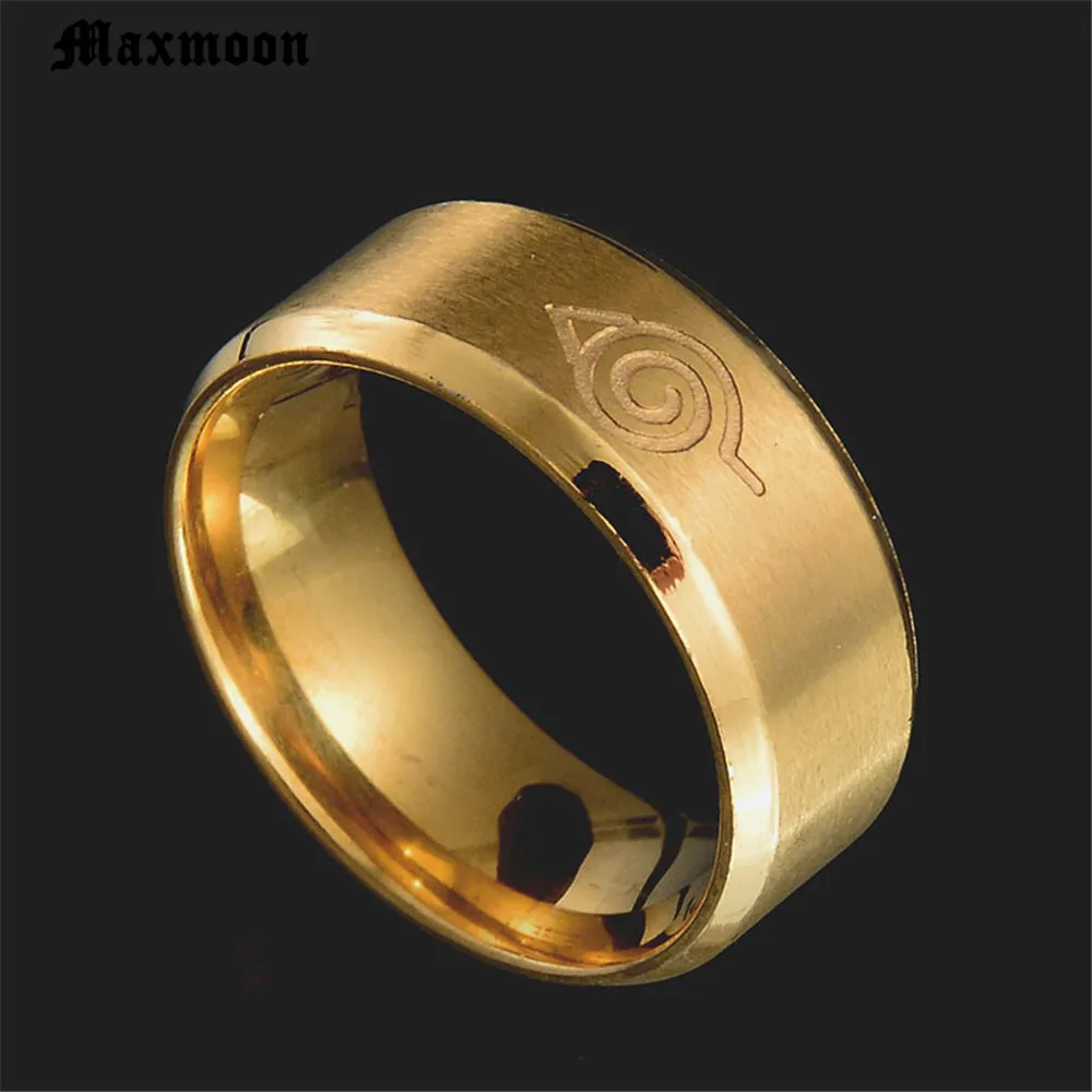 Классическое кольцо Maxmoon из нержавеющей стали фильма Наруто 2018|Кольца| |