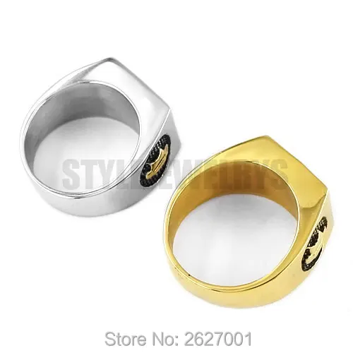 Wholesale American Flag Masonic Biker Ring Stainless Steel Jewelry Silver Color Gold USA Flag Motor Biker Men Ring SWR0634