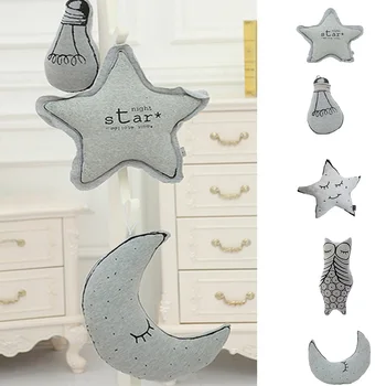 

Stuffed Pillow Sleeping Toys Luminous Moon Star Bulb Animal Shape Pillow Girls Birthday Soft Cushion