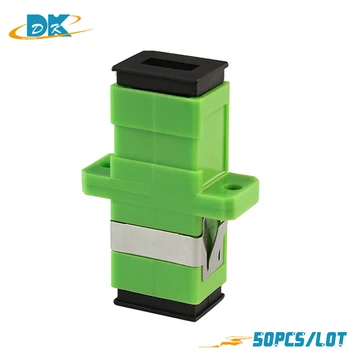 

50pcs/lot SC APC Simplex mode Fiber optic Adapter SC/APC Optical fiber coupler SC Fiber flange SC APC connector