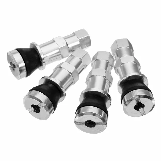 4Pcs TR416SS Car Tubeless Tyre Valve Stem Caps Universal Wheel Tire Air