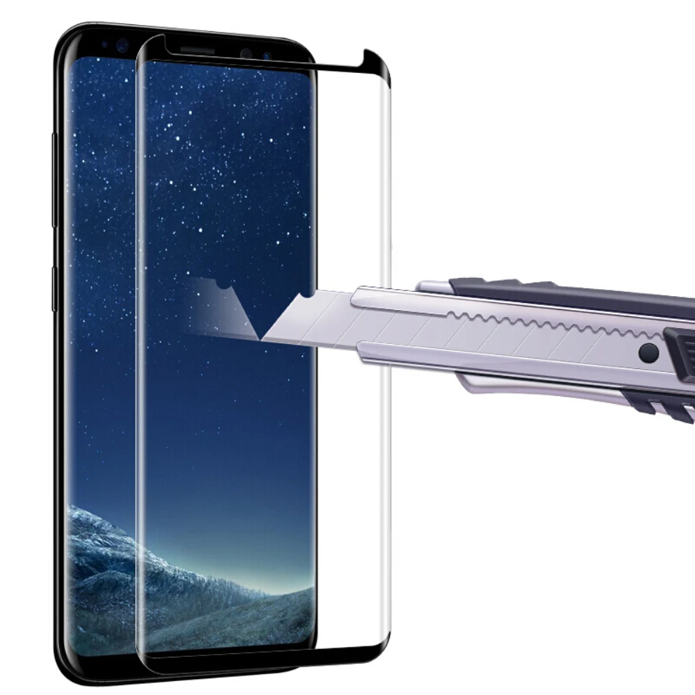 3D изогнутый полный Чехол клей Защита экрана для Samsung Galaxy S9 S8 Plus Note8 защитная пленка