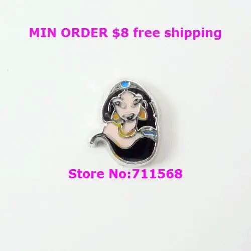 

Jasmine Princess Floating Charm The Princess Living Locket Charms Perfect For DIY Floating Locket Accessories