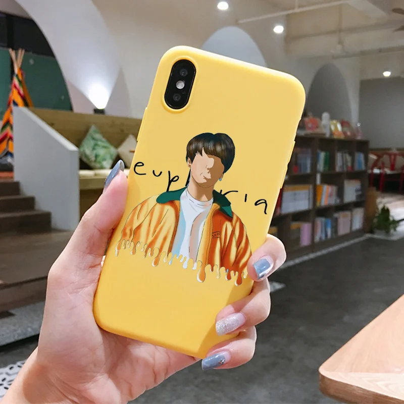 Чехол для телефона EUPHORIA JUNGKOOK Run Ep для iPhone 6S 8 6 Plus XS, силиконовый чехол для телефона iPhone X 7 Plus XS Max