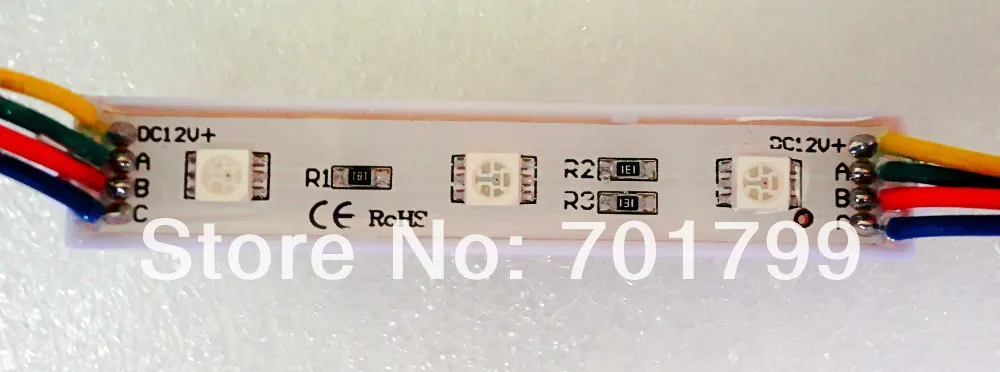 20 шт. DC12V 5050 светодиодный узел сброса RGB модуль Класс IP67 0 72 Вт Высокая яркость|rgb