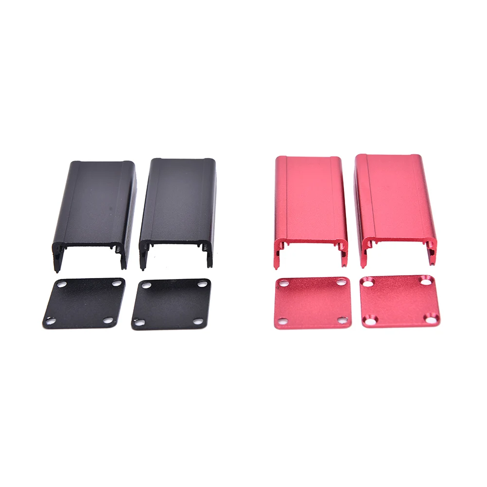 

1PCS colorful Extruded Aluminum Box Black Red Enclosure Electronic Project Case for PCB 2 Colors50x25x25mm
