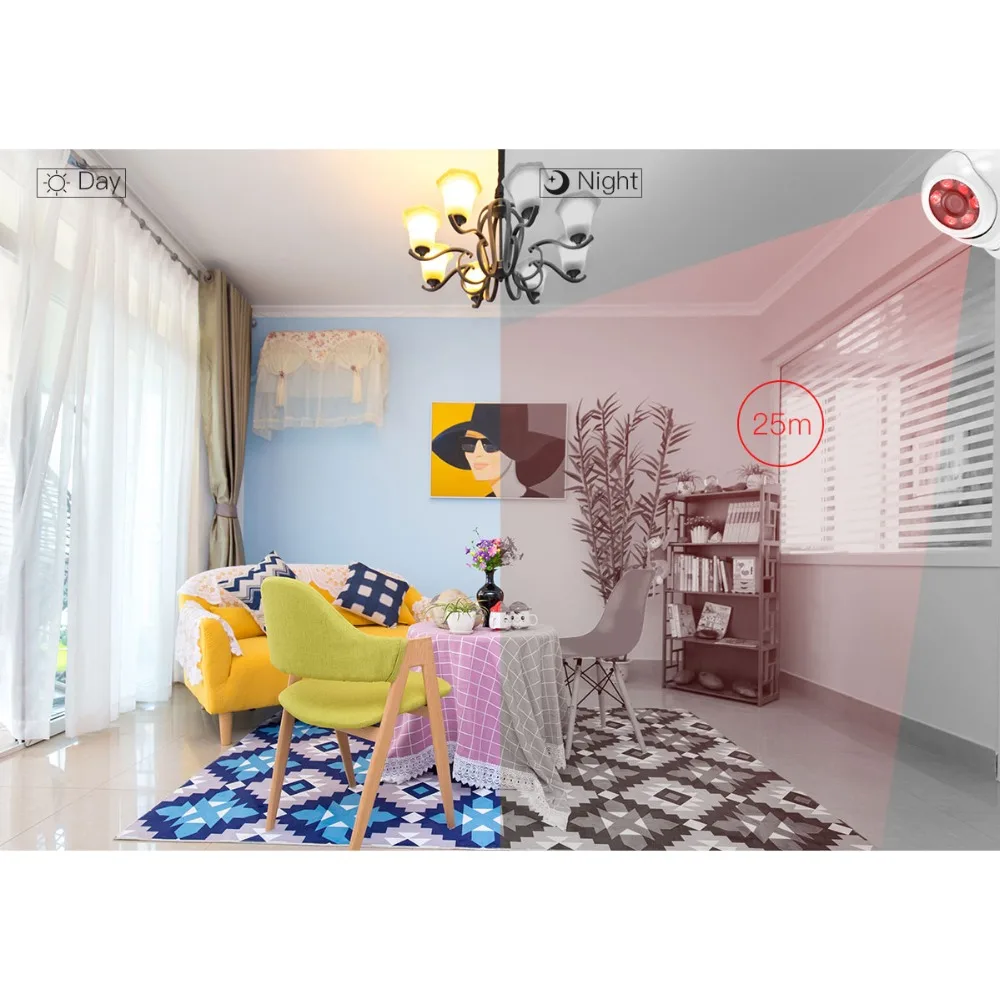  Gadinan Wide Angle 2.8mm 1080P 2.0MP 25fps PoE CCTV Dome Indoor Outdoor Vandalproof ONVIF Infrared  - 32976980077