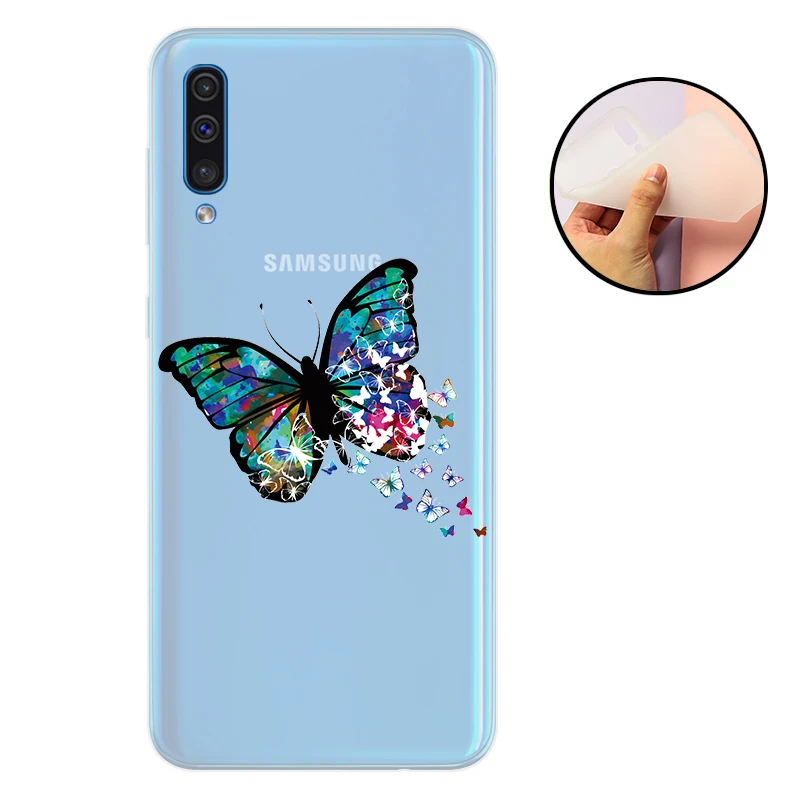 Защитный чехол для Samsung Galaxy A50 мягкий силиконовый бампер 2019 A505|Бамперы| |