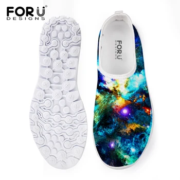 

Luxury Breathable Mesh Men Shoes Slip-on Men Casual Shoes Cool Galaxy Star Printing Male Trainers Men loafers Plus Size