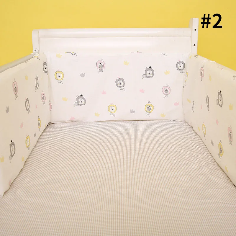 Хлопковая Детская кровать бампер мультфильм новорожденных кроватки бампер анти-столкновения дети защита для кроватки Pad детская кроватка вокруг подушки 180*30 см - Цвет: style 2