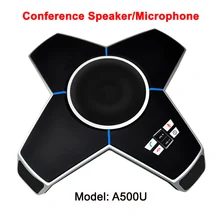 full 360 omni-directional audio conference speaker live studio telephone conferencing table microphone
