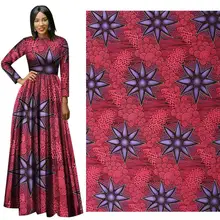 2019 National Clothing Fabric Dress Women's Wear Full Dim Geometry Graphical Calico Wholesale african wax print Woven Batik calico print poncho blouse