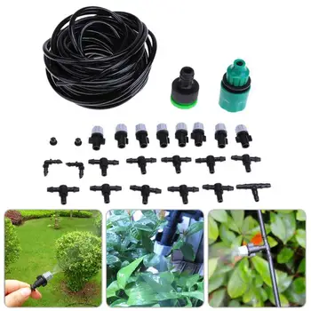 

Portable Misting Nozzle Tee irrigation System Portable Misting Automatic Watering Kit Set Garden Dripper Irrigation 10m