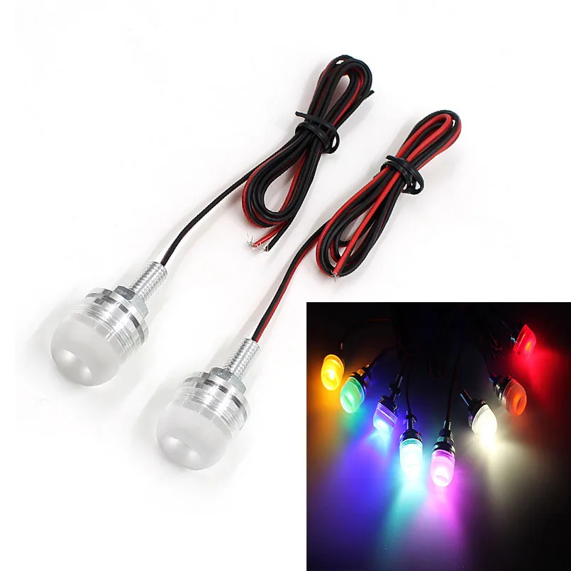 high quality 2pcs Motorcycle Motorbike LED 12V 1.5W * 2 Atmosphere Decorative lights DC Lamp light 1.8*3.5*1.8CM 100% NEW | Автомобили и