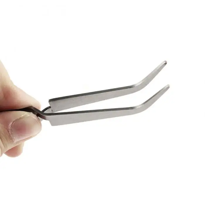 Стразы из нержавеющей стали для дизайна ногтей украшение из жемчуга зажимной пинцет Инструмент JIU55