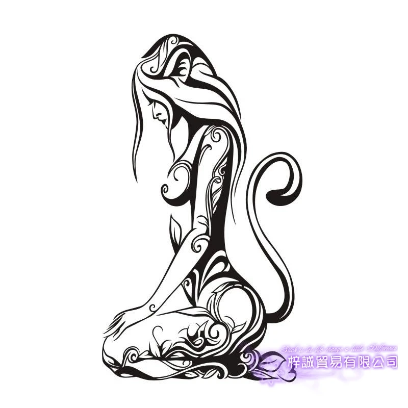 DCTAL Sexy Girl Decal Beauty Body Naked Sticker Wall Bathroom Woman Girl Wall KTV Pub Bar Shop Sticker