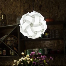 DIY Modern Ball Novelty IQ Jigsaw Lamp Puzzles Pendant Light + Power Cord and E27 Holder,Dia.25cm/30cm/40cm free shipping