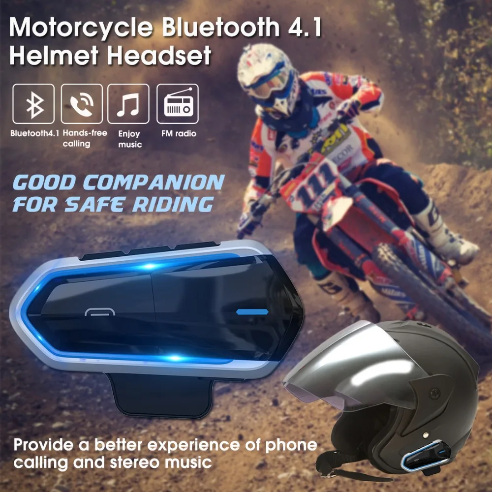 E5682 Motorcycle Bluetooth Helmet Headset (2)