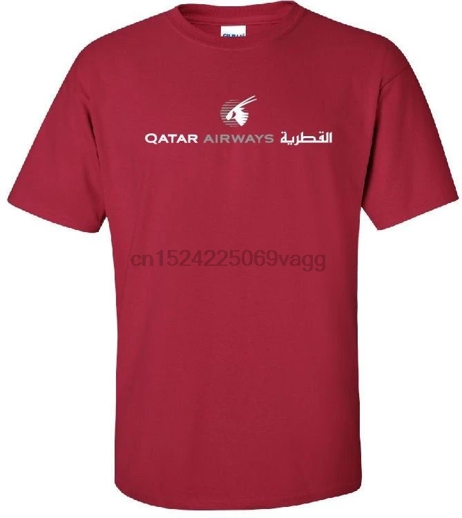 

Qatar Airways Vintage Logo Qatari Airline T-Shirt
