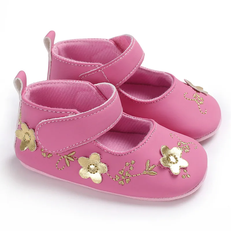 Baby Newborn Girl Princess Grib Shoes Leather Sole Sneaker Christening Pram G5 