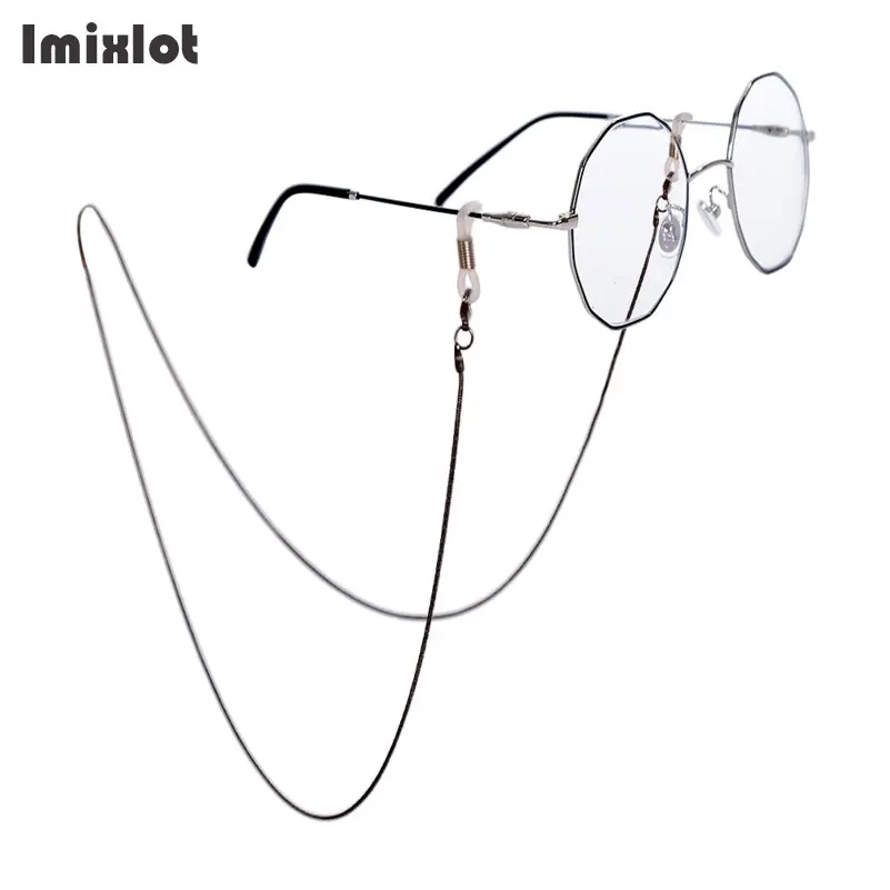 Новая мода медная нить цепочка для очков Очки для чтения в металлической оправе шнуры солнцезащитные очки держатели оптические рамки веревка