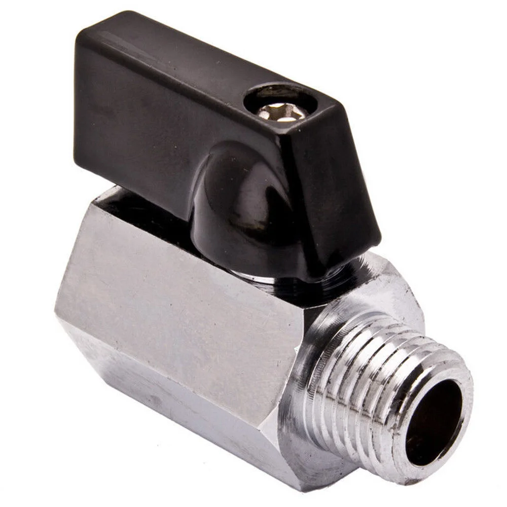 

1pc Mayitr Mini Brass Ball Valve 1/2, 1/4", 1/8" BSP Male To Female Air Compressor Valves