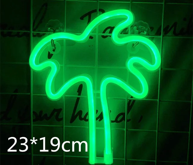 Fashion Colorful Neon Green Led Neon Sign Light Holiday Xmas Party