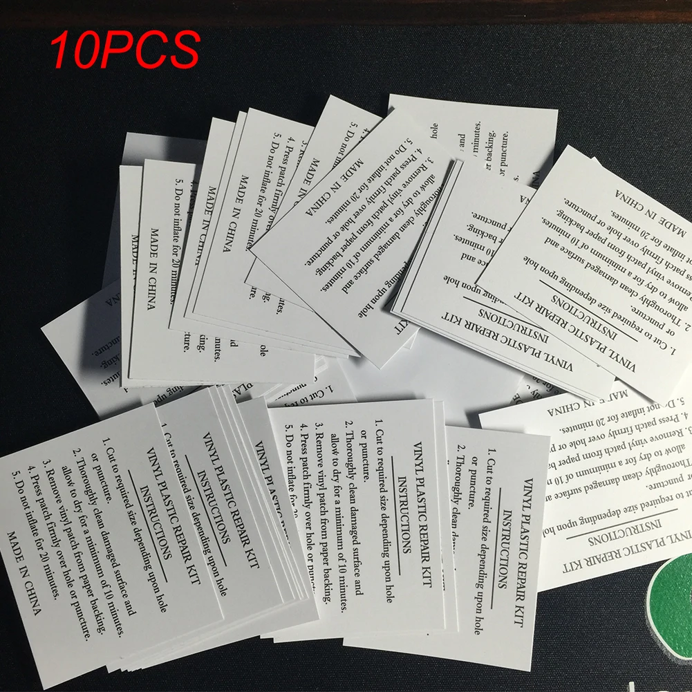 

10 PCS PVC Waterproof Self Adhesive Nylon Sticker Outdoor Tent Repair Tape Patch Inflatable Swimming Ring Airbeds Accessories