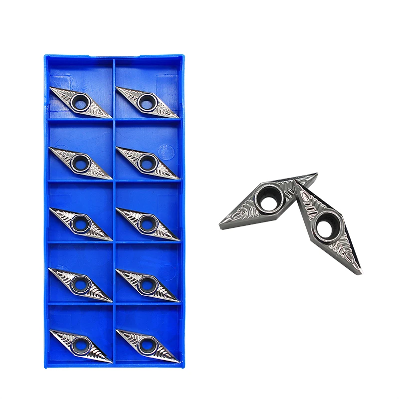 

10 PCS VBGT160404 AK H01 High Quality Aluminum Cutter Blade Insert Cutting Tool Turning Tool CNC Tools Alloy Wood