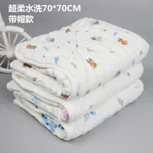 6-слойное бальное платье из супер мягкой дышащей муслин хлопок Новорожденный ребенок пеленание марли промывают детское одеяло толщиной банное полотенце для кошек с проектом оленёнка