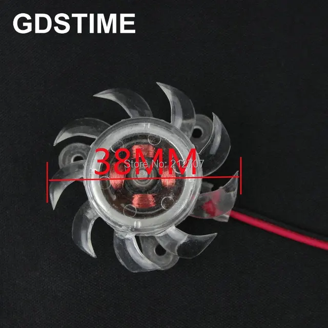 Best Price 200pcs/lot Gdstime 2Pin 38mm Computer Graphics VGA Video Card Cooling Fan Best Price 200pcs/lot Gdstime 2Pin 38mm Computer Graphics VGA Video Card Cooling Fan
