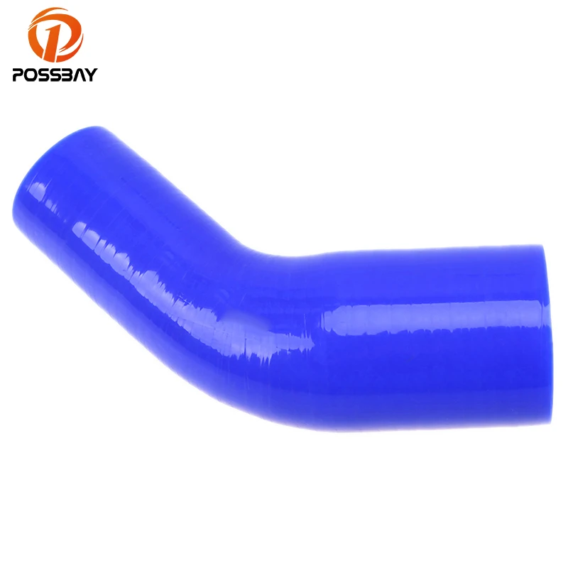 

POSSBAY Universal 45 Degree Vacuum Silicone Hose Car Air Intake Hose Intercooler Turbo Coupler Tube Intake Pipe Blue 38-76mm