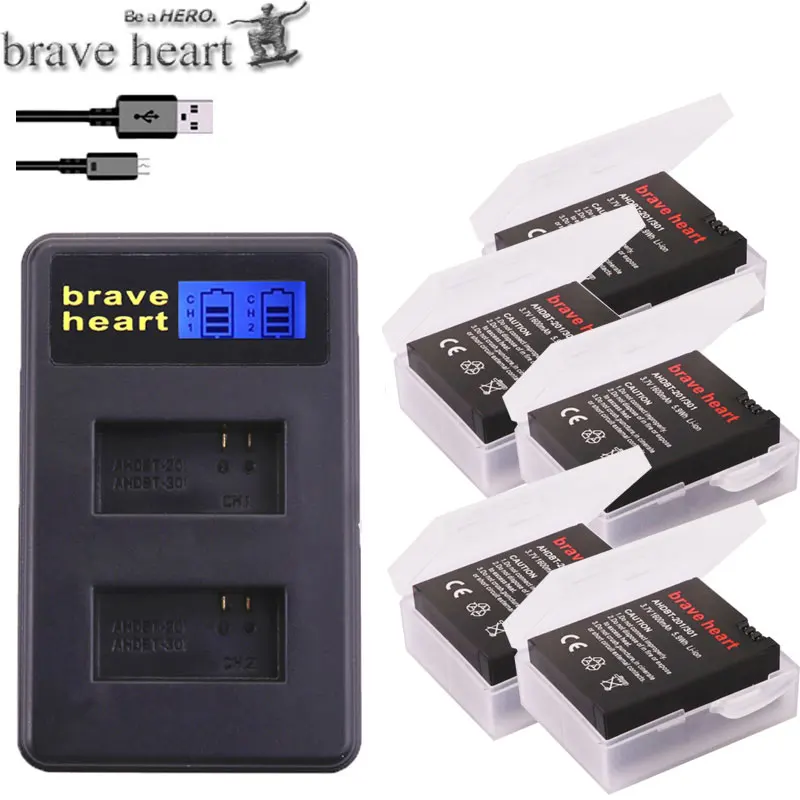 

NEW 2 x Gopro3 camera Bateria gopro hero3 3+ battery 301 302 + dual charger for Go pro batteries hero 3 3+ camera accessories