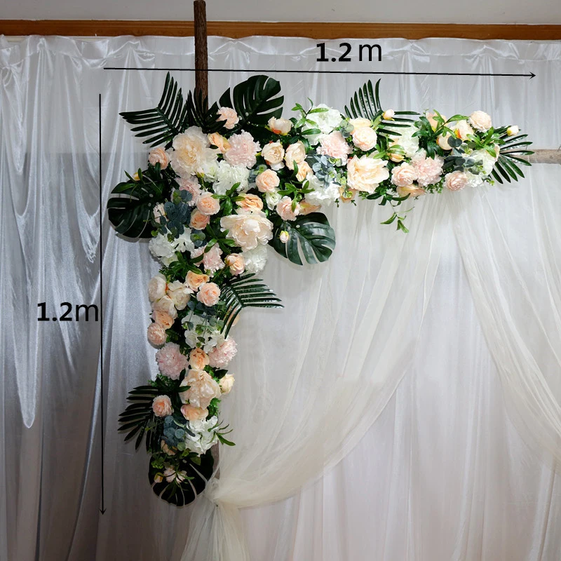 1 шт. 120 см свадебная АРКА, ряд цветов, цветочные искусственные цветы, настенный Свадебный сценический фон, домашний декоративный искусственный цветок, дисплей