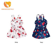 New Spring Summer Pet Clothes Dogs Dresses Fashion Strawberry Prints Puppy Small Dog Dress Skirts Princess Apparel DOGGYZSTYLE