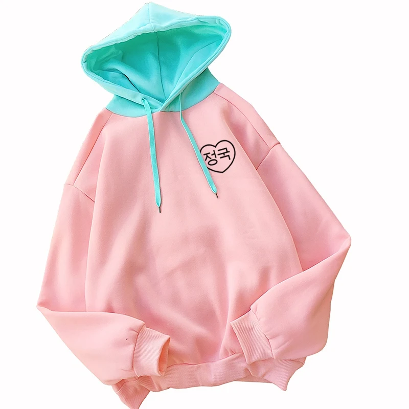 Kpop Jungkook Hoodies Moleton Harajuku Korean Letters