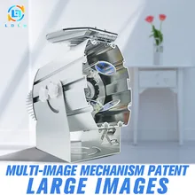 Алюминиевый сплав серебро мульти изображения 40 Вт светодиодный проектор Gobo 4500 люмен четыре или шесть изображений проектор светодиодный фонарик-проектор изображений