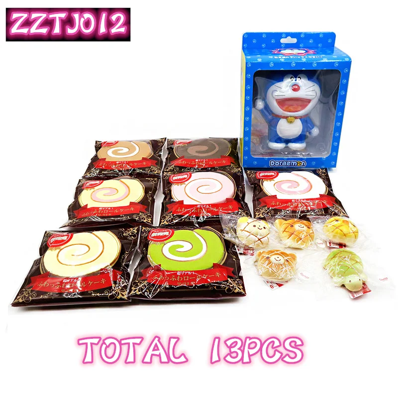 

13pcs/lot,ZZTJ012 suit,Slow rebound pendant, ornament, bread squishy set,Special and limited sale,free shipping