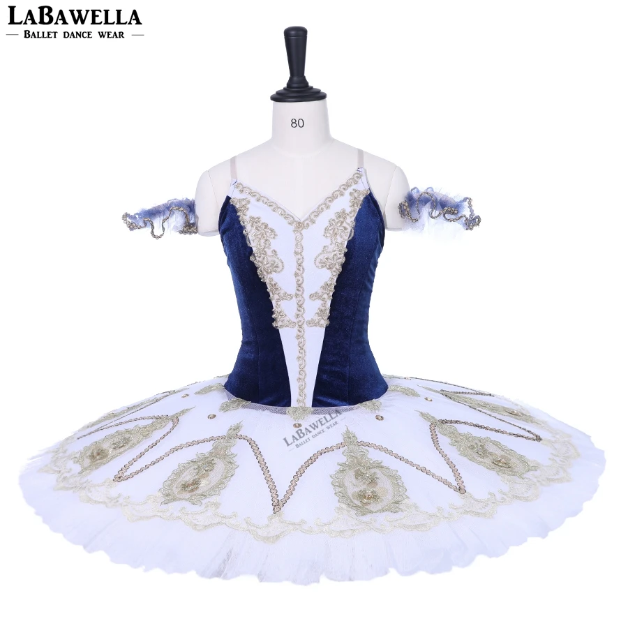 Newest Royal Blue White Nutcracker Tutu Costume Girls Adult Professional Tutu Competiton Stage