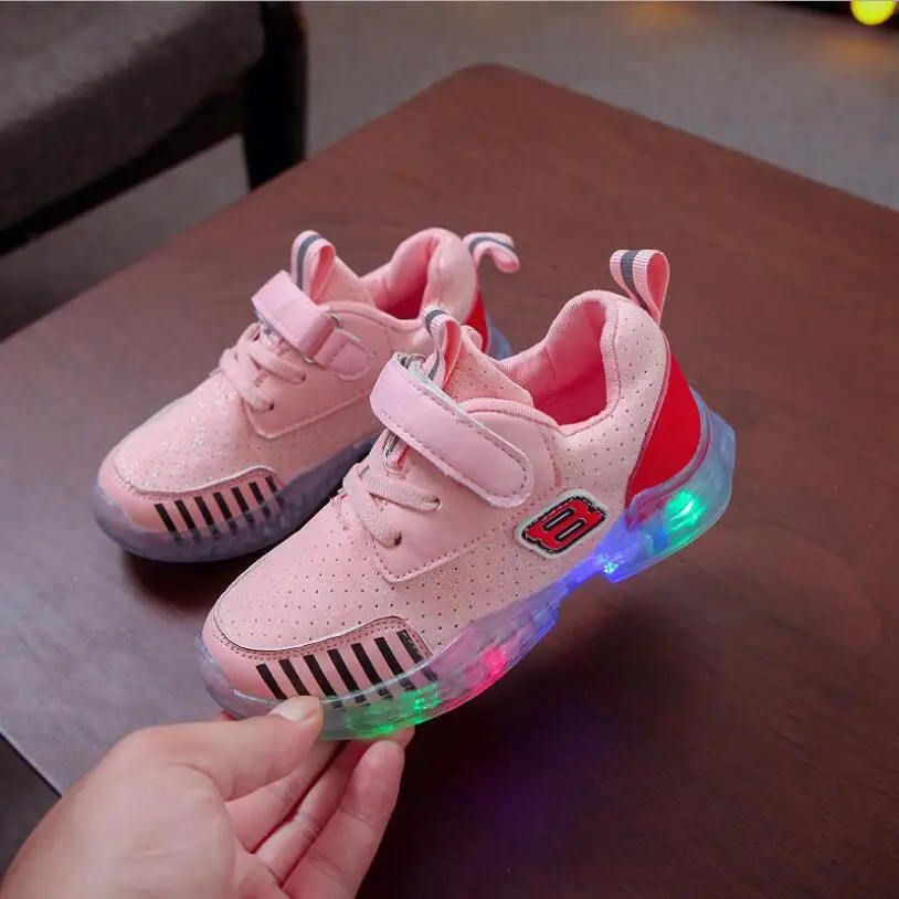 

kids shoes 2019 Children Kid Baby Girls Boys Bling Led Luminous Sport Run Sneakers Casual Shoes zapatillas