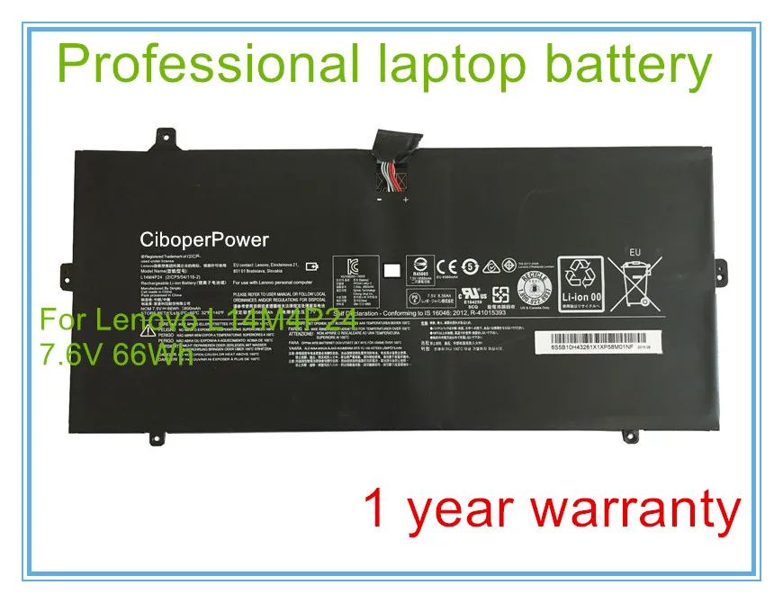 Оригинальный аккумулятор для ноутбука L14M4P24 7 5 в 66 Вт/ч 8800 мАч L14L4P24 5B10H43261 900