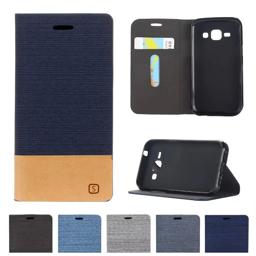 Case For Samsung Galaxy J1 2015 J100 SM-J100F J100F Denim Leather Flip Phone Cover J 1 J100H SM-J100H J100M SM-J100M SM-J100 | Мобильные
