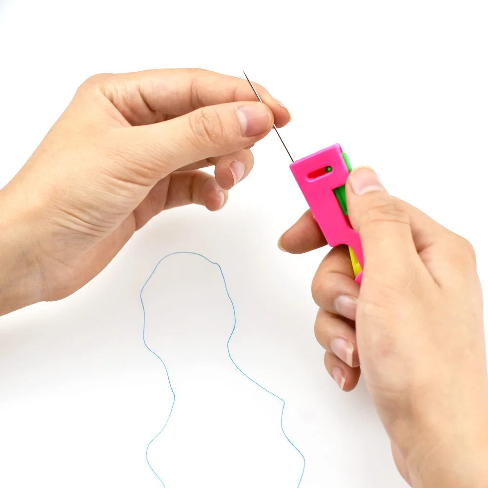 3 шт./лот Автоматическая резьбонарезная резьба с пластиковой ручкой инструмент для шитья резьбонарезной станок подарок для мамы гаджет LYQ