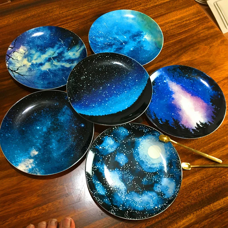 Blue Sky Star Dinner Plates (9)