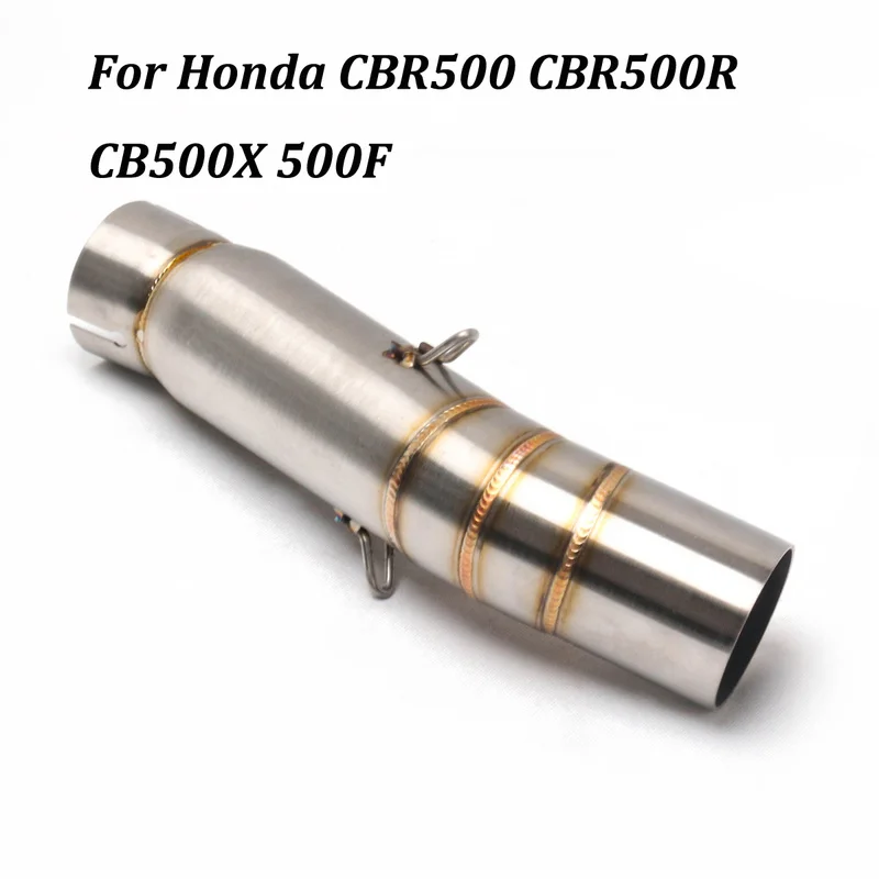 Глушитель для мотоцикла среднего модифицированного соединения средней трубы из нержавеющей стали скольжения для Honda CBR500 CBR500R CB500X 500F