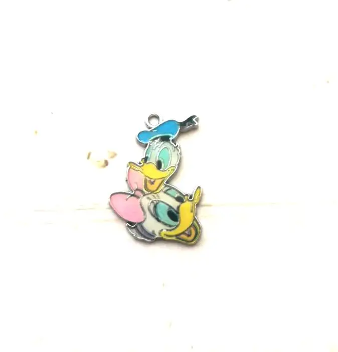 

Wholesale 30 pcs Cartoon Popular Daisy Donald Duck Charm Pendants DIY Jewelry Making Gift B-10